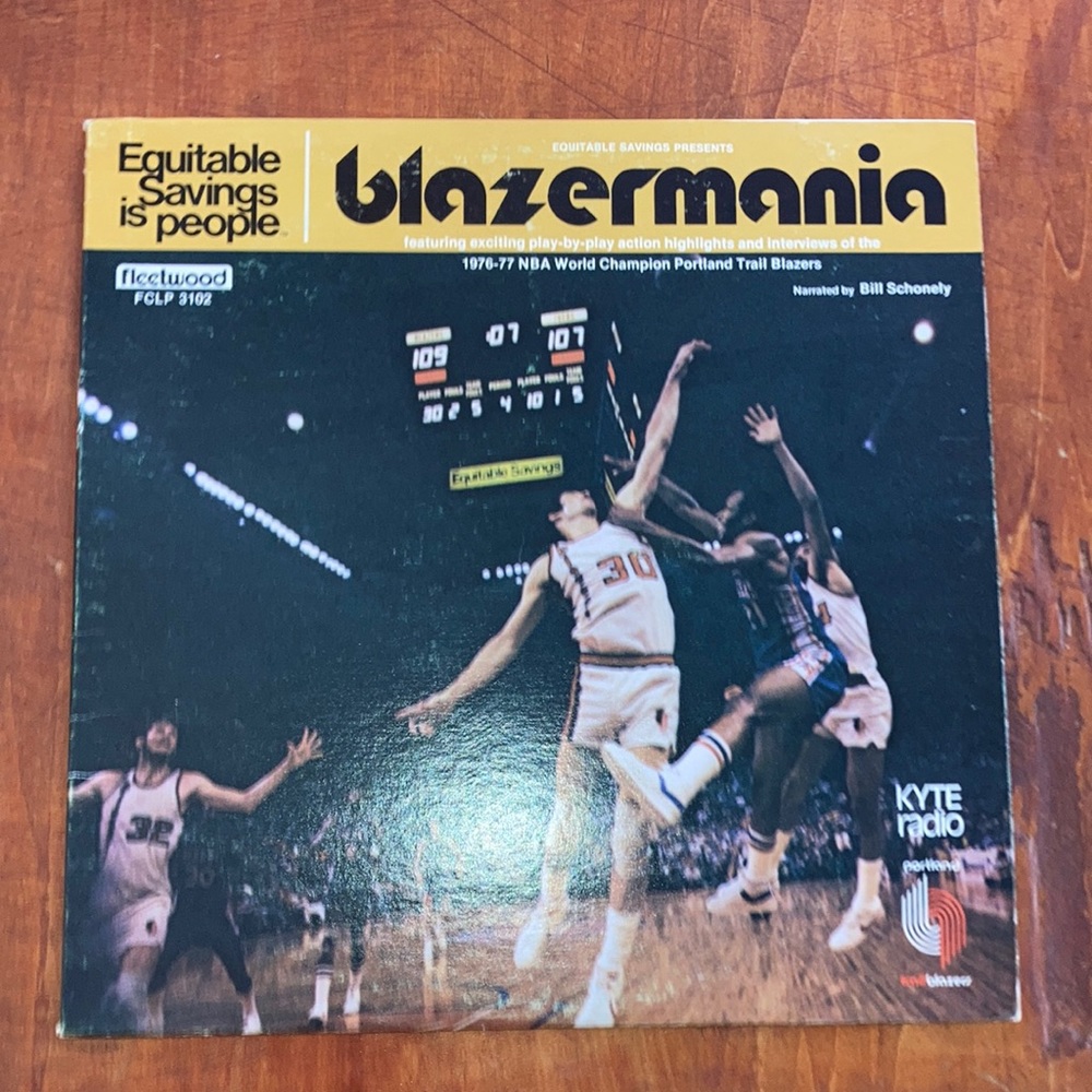 🪵🏀 BLAZERMANIA 1976-77 Portland Trail Blazers Vinyl Record Damian Lillard 🏆🏀